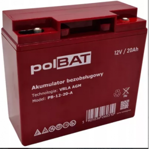 Батарея до ДБЖ polBAT AGM 12V-20Ah (PB-12-20-A) - AT243145